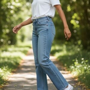 Forever 21 Light Blue Flare Jeans